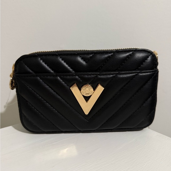 Valentino Orlandi Handbags - Valentino Orlandi Black Quilted Leather Crossbody Bag *NWT*